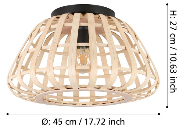 STROPNÉ SVIETIDLO, 45/26,5 cm - Online Only bytové doplnky, Online Only