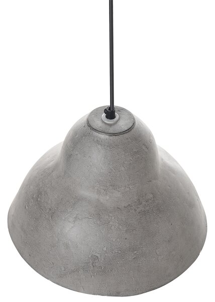 Závesná lampa sivá papier-mâché ručne vyrobené tienidlo moderný štýl obývačka jedáleň