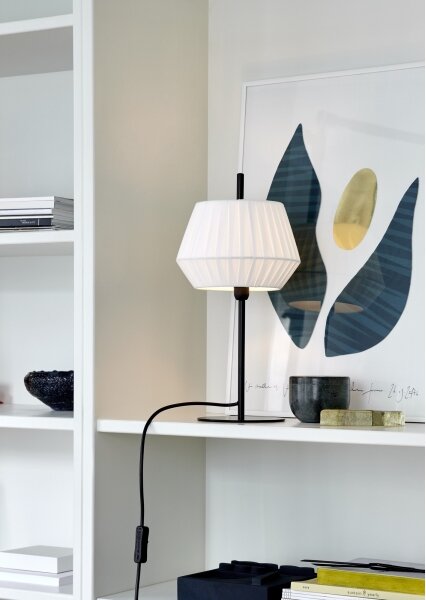 Nordlux - Stolná lampa DICTE 1xE14/40W/230V biela/čierna