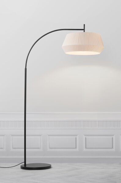 Nordlux - Stojacia lampa DICTE 1xE27/60W/230V čierna/béžová