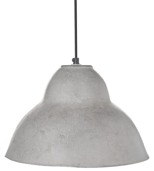 Závesná lampa sivá papier-mâché ručne vyrobené tienidlo moderný štýl obývačka jedáleň