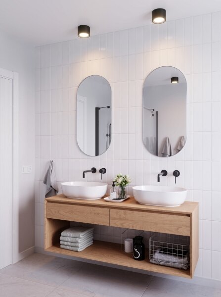 Nordlux - LED bodové svietidlo do kúpeľne LANDON LED/6,5W/230V IP44 čierne