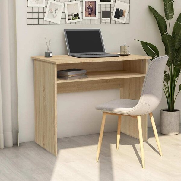 Maison Exclusive - písací stôl Sonoma dub 90x50x74 cm drevený materiál