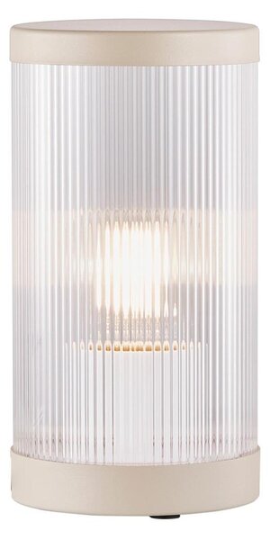 Nordlux - Vonkajšia stolná lampa COUPAR 1xE27/25W/230V IP54 béžová