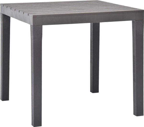 Maison Exclusive - Záhradný stôl v farbe mokka 78 x 78 x 72 cm plast