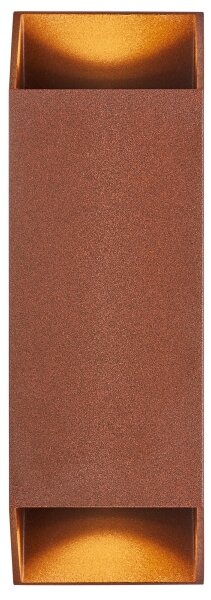 Nordlux - Vonkajšie nástenné svietidlo NICO 2xGU10/35W/230V IP54 hnedá