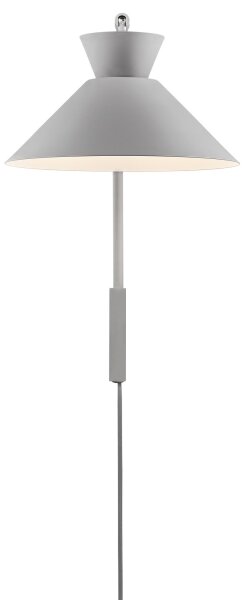 Nordlux - Nástenná lampa DIAL 1xE27/40W/230V šedá