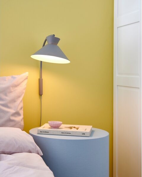 Nordlux - Nástenná lampa DIAL 1xE27/40W/230V šedá