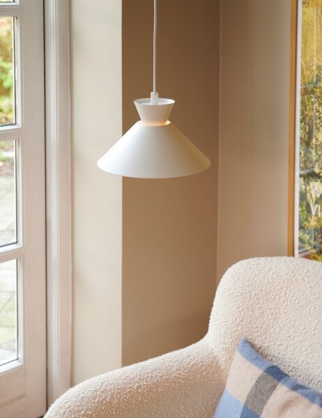 Nordlux - Luster na lanku DIAL 1xE27/40W/230V pr. 25 cm biela