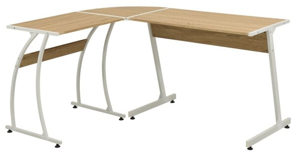 Maison Exclusive – rohový písací stôl v tvare L z dubového dreva