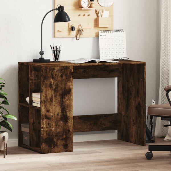 Maison Exclusive - písací stôl z dymového dubu 102x50x75 cm drevený materiál