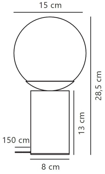 Nordlux - Stolná lampa LILLY 1xE14/25W/230V mramor/hnedá