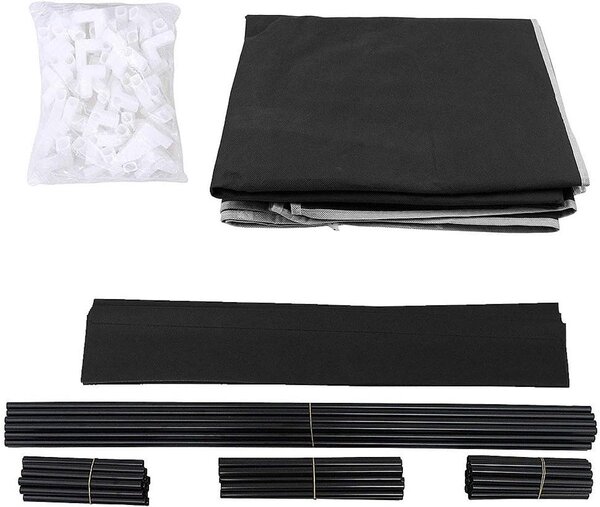 SONGMICS Textilný botník Pompy 88 cm čierny