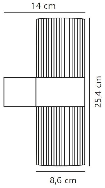 Nordlux - Vonkajšie nástenné svietidlo KYKLOP 2xGU10/25W/230V IP54 hnedá