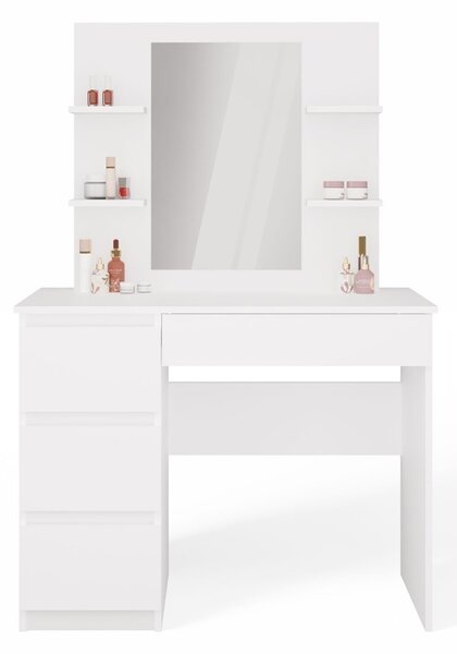 TP Living Toaletný stolík Marina Mijas 98,4 cm biely ľavý