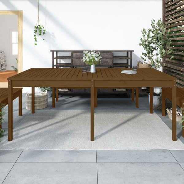 Maison Exclusive - Záhradný stôl medovo hnedý 203,5x100x76 cm masívne drevo borovica