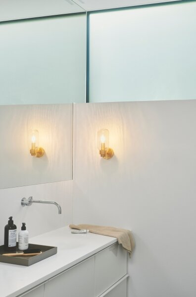 Nordlux - Kúpeľňové nástenné svietidlo TUTAN 1xE14/25W/230V IP44 mosadz