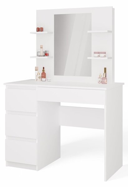 TP Living Toaletný stolík Marina Mijas 98,4 cm biely ľavý