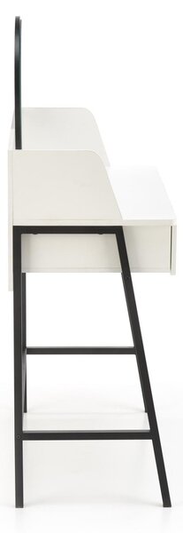 HALMAR Toaletný stolík AGNES 120 cm biely-čierny