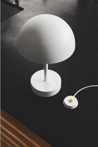 Nordlux - LED stmievateľná nabíjateľná stolná lampa ELLEN LED/2,8W/3,7V IP44 biela