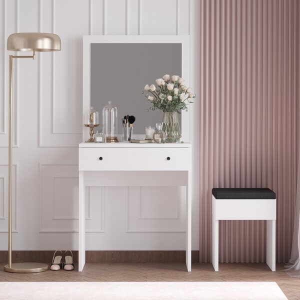 Kalune Design Toaletný stolík Anabella biely