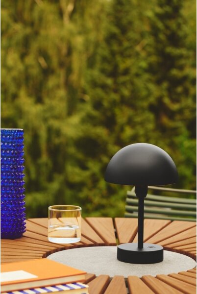 Nordlux - stmievateľná nabíjateľná LED stolná lampa ELLEN LED/2,8W/3,7V IP44 čierna