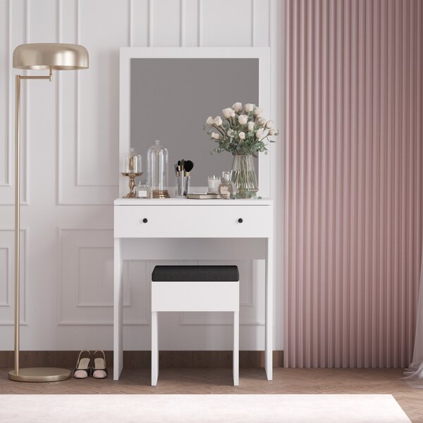 Kalune Design Toaletný stolík Anabella biely