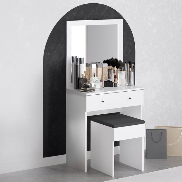 Kalune Design Toaletný stolík Anabella biely