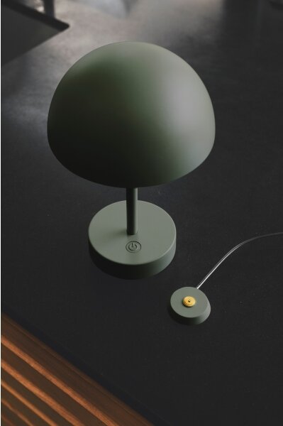 Nordlux - LED stmievateľná nabíjacia stolná lampa ELLEN LED/2,8W/3,7V IP44 zelená