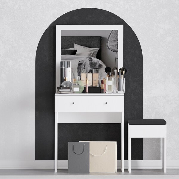 Kalune Design Toaletný stolík Anabella biely