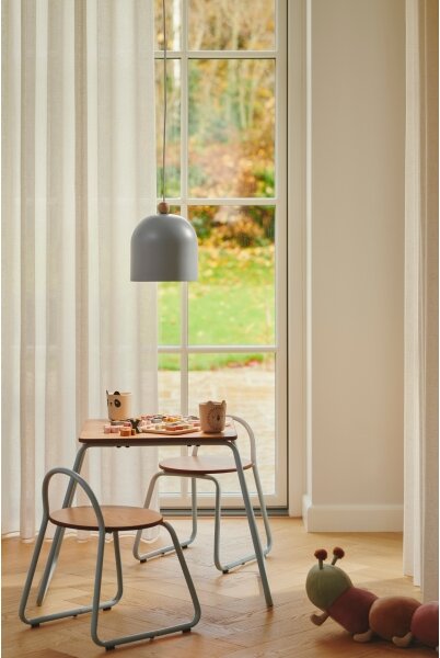 Nordlux - Luster na lanku GASTON 1xE27/40W/230V modrá/biela