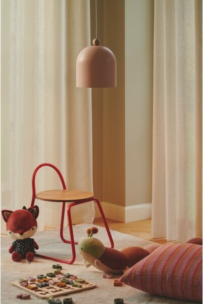 Nordlux - Luster na lanku GASTON 1xE27/40W/230V ružová/biela