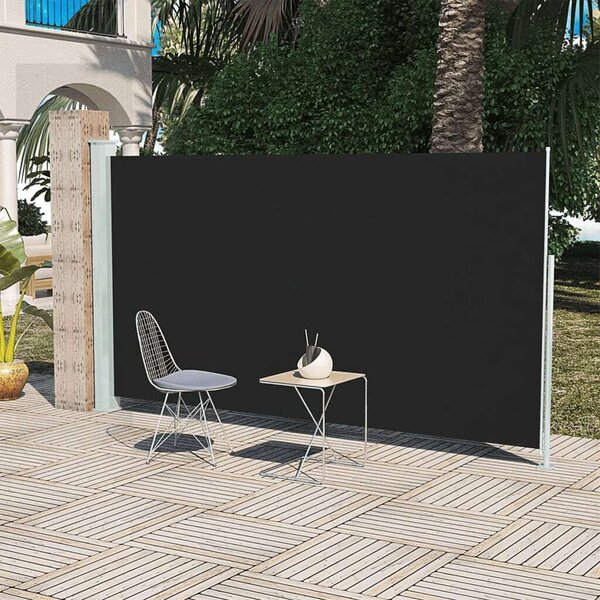Maison Exclusive - bočná markíza 160x300 cm čierna