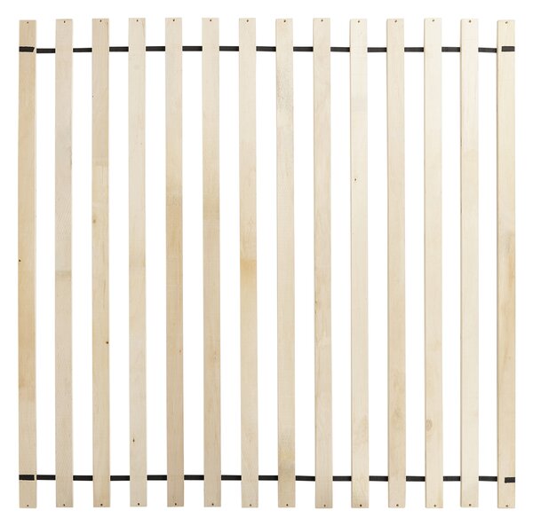 Posteľ béžová buklé polyesterové čalúnenie 180 x 200 cm posteľný rám lamelový rošt zaoblené čelo retro dizajn spálňa