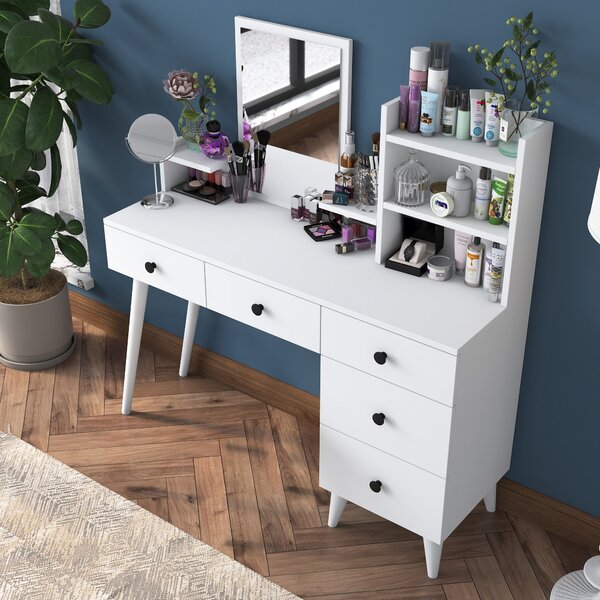 Kalune Design Toaletný stolík Margot 01 biely