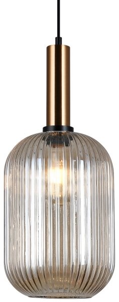 ITALUX PND-5588-1L-BRO+AMB - Luster na lanku ANTIOLA 1xE27/40W/230V bronz