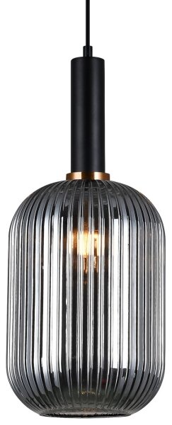 ITALUX PND-5588-1L-BK+SG - Luster na lanku ANTIOLA 1xE27/40W/230V čierna