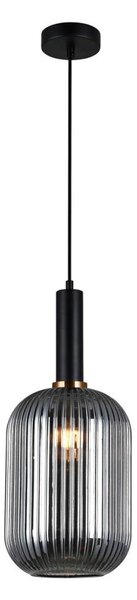 ITALUX PND-5588-1L-BK+SG - Luster na lanku ANTIOLA 1xE27/40W/230V čierna