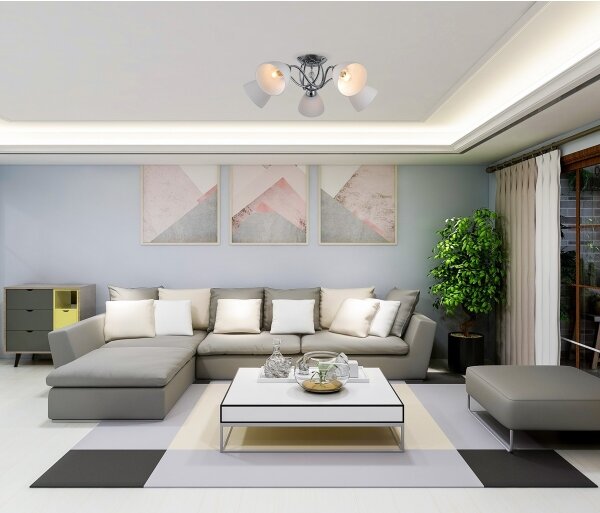 ITALUX PND-5643-3 - Prisadený luster LUGANO 3xE27/40W/230V