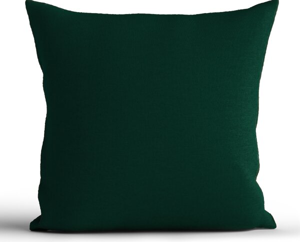 Bavlnená obliečka na vankúš Renforcé 40 × 40 cm - Jasmine tmavozelená