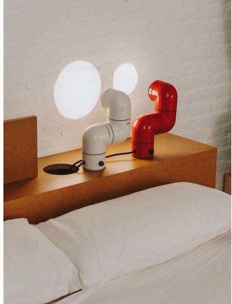 Stolové Lampa Santa & Cole, stmievateľné, Biela, Obývacia izba, Plast