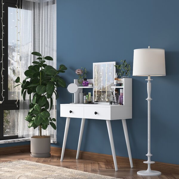 Kalune Design Toaletný stolík Margot 02 biely