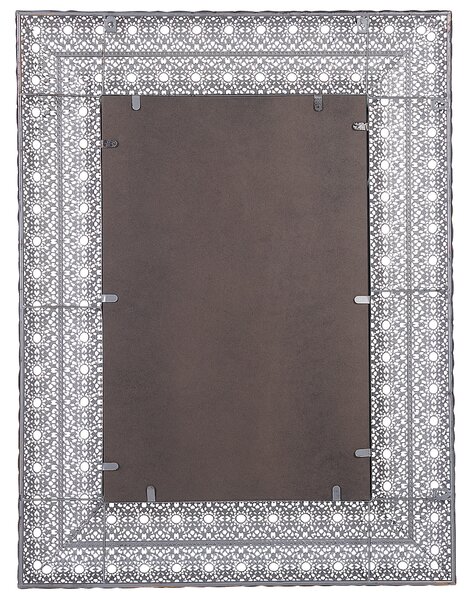 Nástenné závesné zrkadlo zlaté 69 x 90 cm obdĺžnikový ozdobný rám doplnok do domácnosti dizajnový doplnok