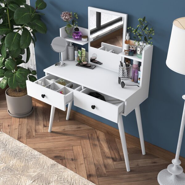 Kalune Design Toaletný stolík Margot 02 biely