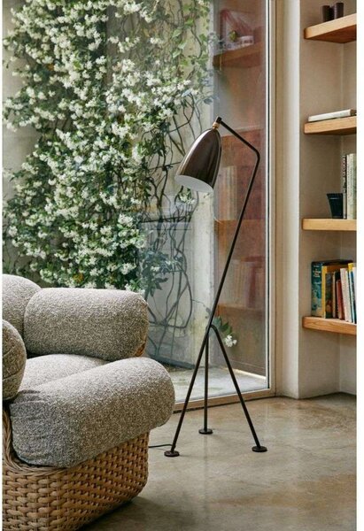 Stojacie Lampa GUBI, Hnedá / Hrdzavá, Obývacia izba, Kov