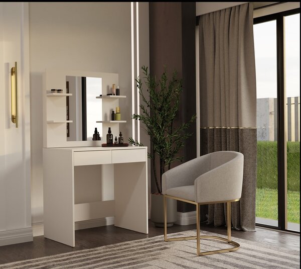 TP Living Toaletný stolík Marina 81 cm so zrkadlom kašmírový