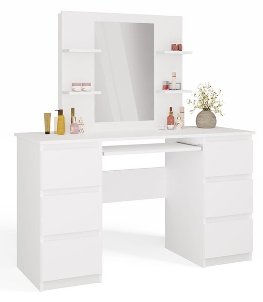 TP Living Toaletný stolík Marina Kuba 130 cm biely