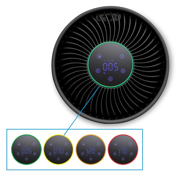 Inteligentná čistička vzduchu Clean Air Optima CA-503B Compact Smart, HEPA, UV ionizér