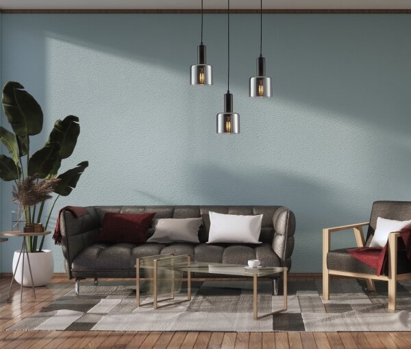 ITALUX PND-65342-1-BK+SG - Luster na lanku SANTIA 1xE27/40W/230V čierna
