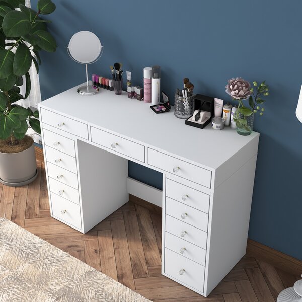 Kalune Design Toaletný stolík Melissa 01 biely